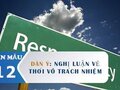 Dàn ý nghị luận về thói vô trách nhiệm của mỗi cá nhân