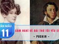 Cảm nghĩ về bài thơ Tôi yêu em - Puskin