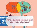 Top 5+ bài nghị luận hay nhất bàn về văn hóa ứng xử