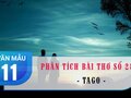Phân tích bài thơ số 28 của Tago