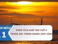 Phân tích khổ thơ thứ 4 trong bài Tràng Giang (Huy Cận)