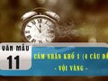 Cảm nhận khổ thơ 1 bài Vội vàng