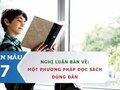 Nghị luận bàn về một phương pháp đọc sách đúng đắn