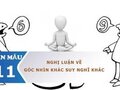 Nghị luận về góc nhìn khác suy nghĩ khác