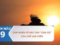 Cảm nhận về bài thơ Con cò của Chế Lan Viên