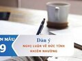 Dàn ý nghị luận về đức tính khiêm nhường