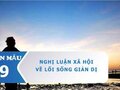 Nghị luận xã hội về lối sống giản dị