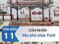 Cảm nhận về đoạn trích Vào phủ Chúa Trịnh - Lê Hữu Trác