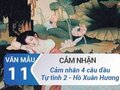 Cảm nhận 4 câu thơ đầu bài Tự tình 2 - Hồ Xuân Hương