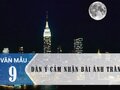 Dàn ý cảm nhận bài Ánh trăng