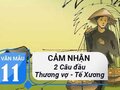 Cảm nhận 2 câu đầu bài thơ Thương vợ - Tú Xương