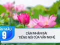 Cảm nhận bài Tiếng nói của văn nghệ của Nguyễn Đình Thi