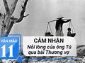 Cảm nhận nỗi lòng của ông Tú qua bài Thương vợ