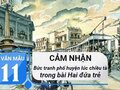 Cảm nhận về bức tranh phố huyện lúc chiều tàn trong Hai đứa trẻ
