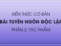 Kiến thức cơ bản bài Tuyên ngôn độc lập phần 2 tác phẩm