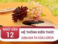 Kiến thức bài Đàn ghi ta của Lorca - Thanh Thảo