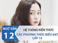 Hệ thống kiến thức các phương thức biểu đạt trong văn bản lớp 12