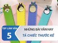 Tả cái thước kẻ lớp 5