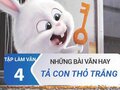 Văn mẫu Tả con thỏ trắng lớp 4