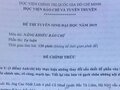 Đề thi tuyển sinh năng khiếu báo chí của Học viện báo chí tuyên truyền