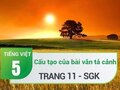 Tập làm văn: Cấu tạo của bài văn tả cảnh