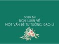 Soạn bài Nghị luận về một vấn đề tư tưởng, đạo lí