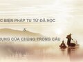 Các biện pháp tu từ và tác dụng của các biện pháp tu từ