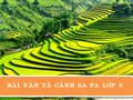 Bài văn tả cảnh Sa Pa lớp 3