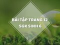 Bài tập trang 12 SGK Sinh học 6