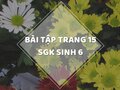 Bài tập trang 15 SGK Sinh học 6
