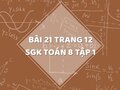 Bài 21 trang 12 SGK Toán 8 tập 1