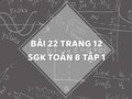 Bài 22 trang 12 SGK Toán 8 tập 1