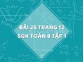 Bài 25 trang 12 SGK Toán 8 tập 1