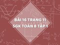 Bài 16 trang 11 SGK Toán 8 tập 1