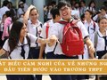 Phát biểu cảm nghĩ của về những ngày đầu tiên bước vào trường THPT