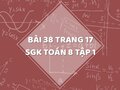 Bài 38 trang 17 SGK Toán 8 tập 1
