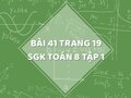 Bài 41 trang 19 SGK Toán 8 tập 1