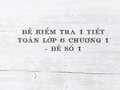 Đề kiểm tra 1 tiết Toán lớp 6 chương 1 - Đề số 1
