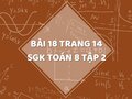 Bài 18 trang 14 SGK Toán 8 tập 2
