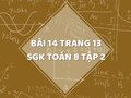 Bài 14 trang 13 SGK Toán 8 tập 2