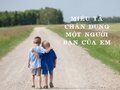 Miêu tả chân dung một người bạn của em
