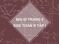 Bài 12 trang 11 SGK Toán 9 tập 1