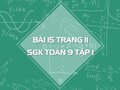 Bài 15 trang 11 SGK Toán 9 tập 1