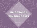 Bài 9 trang 11 SGK Toán 9 tập 1