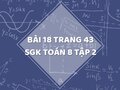 Bài 18 trang 43 SGK Toán 8 tập 2