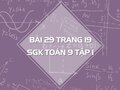 Bài 29 trang 19 SGK Toán 9 tập 1
