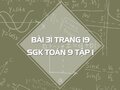 Bài 31 trang 19 SGK Toán 9 tập 1
