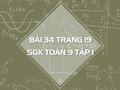 Bài 34 trang 19 SGK Toán 9 tập 1