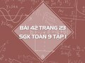 Bài 42 trang 23 SGK Toán 9 tập 1