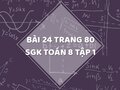 Bài 24 trang 80 SGK Toán 8 tập 1